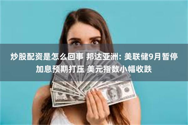 炒股配资是怎么回事 邦达亚洲: 美联储9月暂停加息预期打压 美元指数小幅收跌
