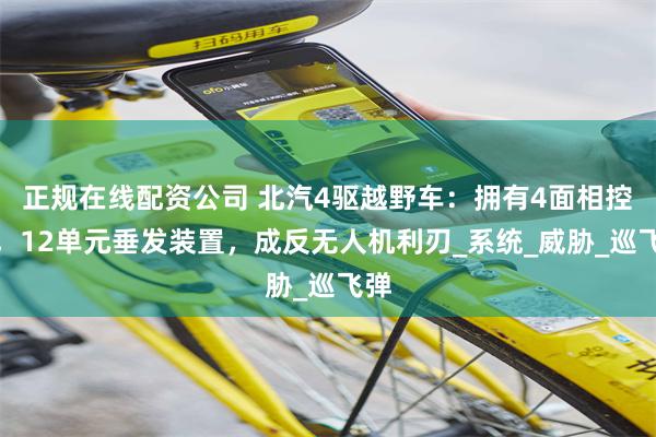 正规在线配资公司 北汽4驱越野车：拥有4面相控阵，12单元垂发装置，成反无人机利刃_系统_威胁_巡飞弹