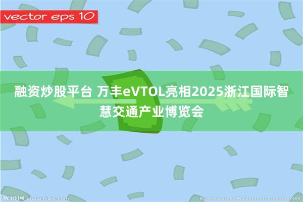 融资炒股平台 万丰eVTOL亮相2025浙江国际智慧交通产业博览会